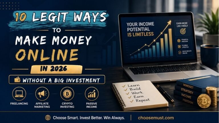 10 Legit Ways to Make Money Online in 2026 Without a Big Investment