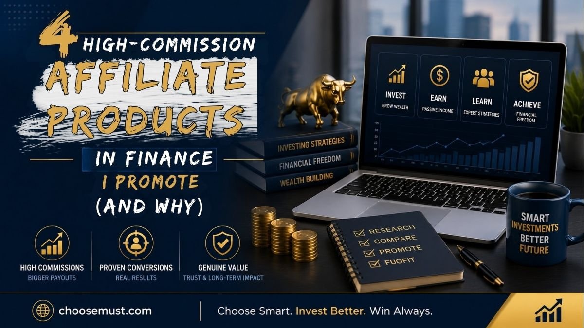 4 High-Commission Affiliate Products in Finance I Promote (And Why)