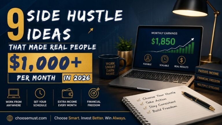 9 Side Hustle Ideas That Made Real People $1,000+ Per Month in 2026
