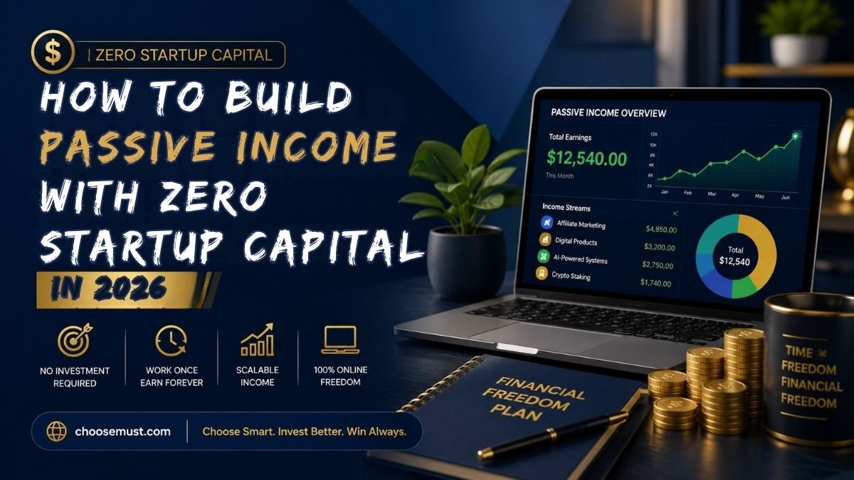 How to Build Passive Income With Zero Startup Capital in 2026