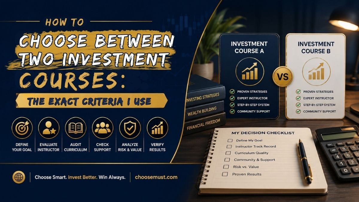 How to Choose Between Two Investment Courses The Exact Criteria I Use