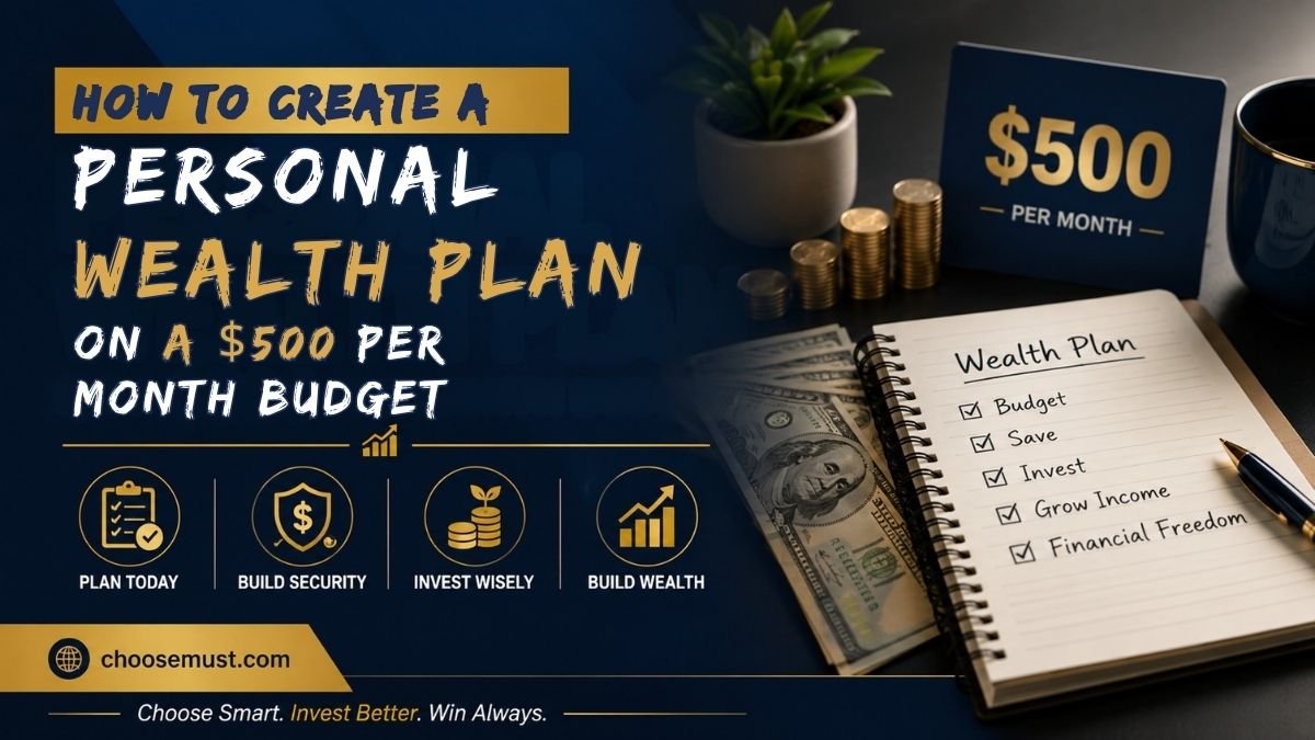 How to Create a Personal Wealth Plan on a $500 Per Month Budget