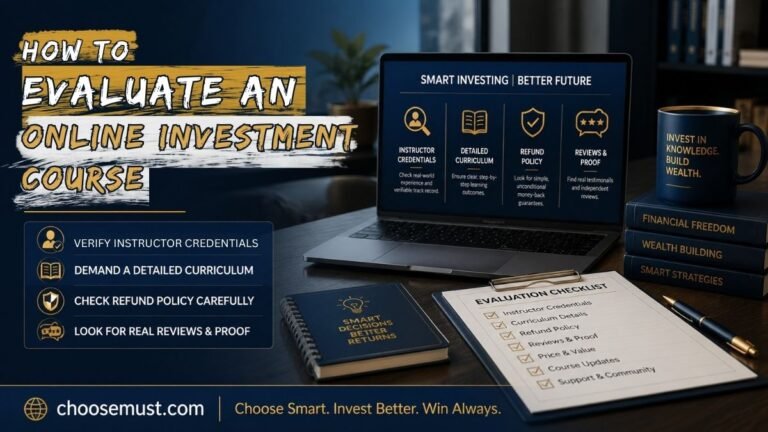 How to Evaluate an Online Investment Course Before You Pay for It