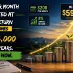 $200 Per Month Invested at 8% Return Becomes $593,000 in 30 Years. Start Now.