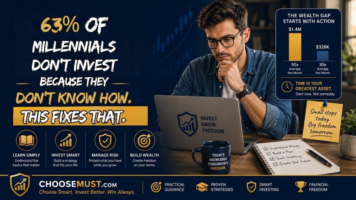 63% of Millennials Don't Invest Because They Don't Know How. This Fixes That.