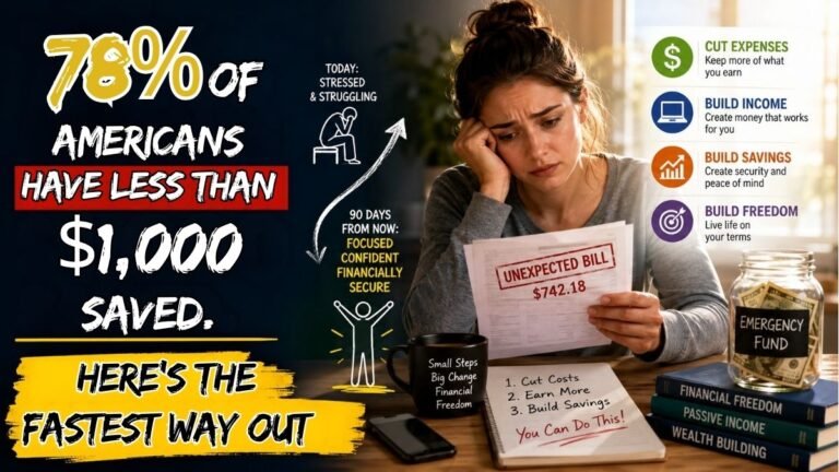78% of Americans Have Less Than $1,000 Saved. Here's the Fastest Way Out