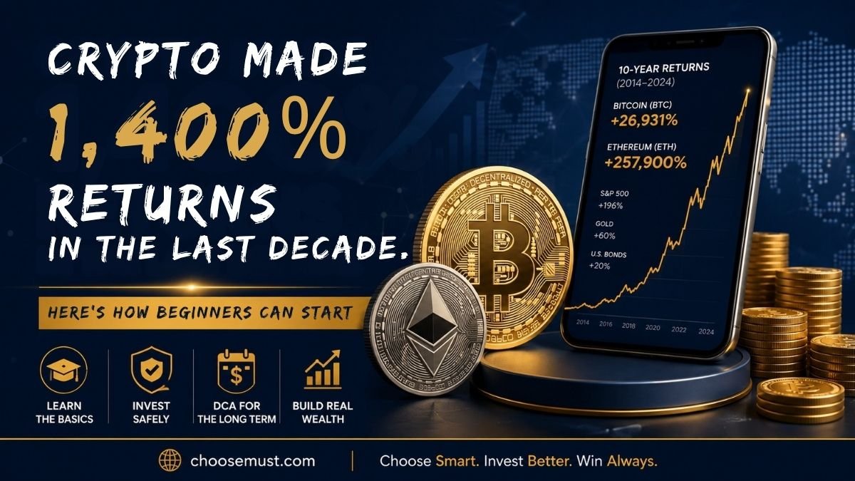 Crypto Made 1,400% Returns in the Last Decade. Here's How Beginners Can Start