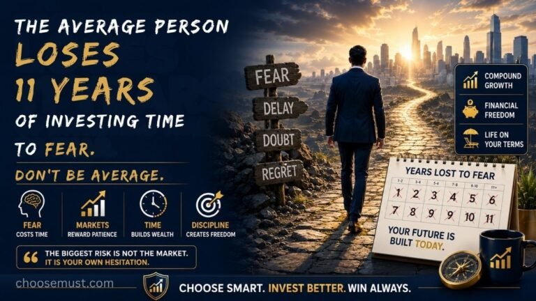 The Average Person Loses 11 Years of Investing Time to Fear. Don't Be Average.